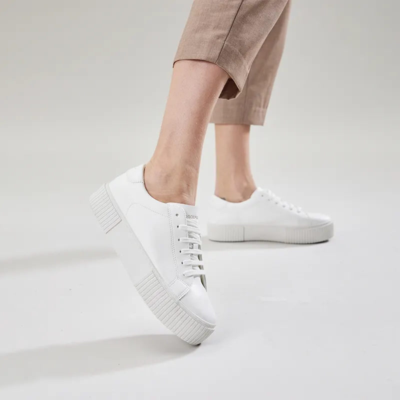 Rockfish Skateboard Shoes Women's White-5