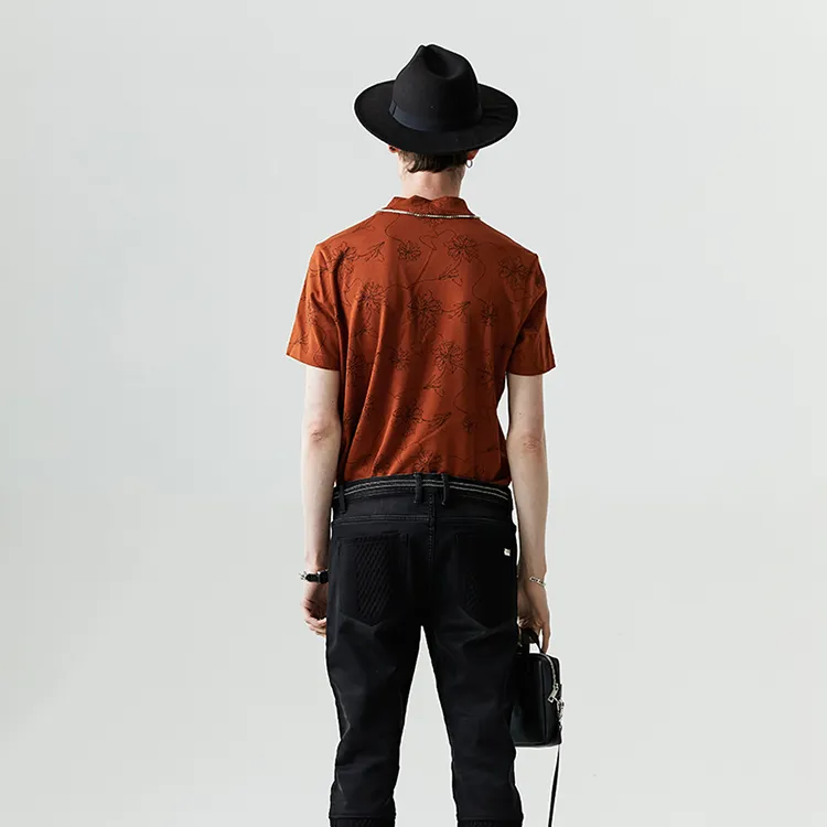 DAVID NAMAN SS22 T Shirt Men's Orange-3