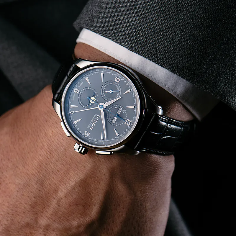 UNION GLASHUTTE/SA Men Belisar Collection Watch-2