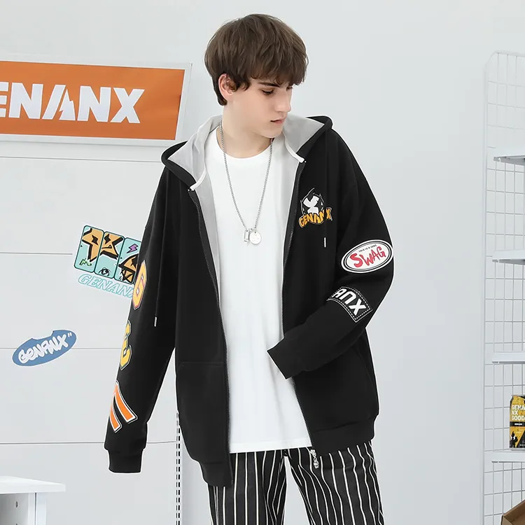 GENANX Loose Fit Thickened Jacket Unisex-4