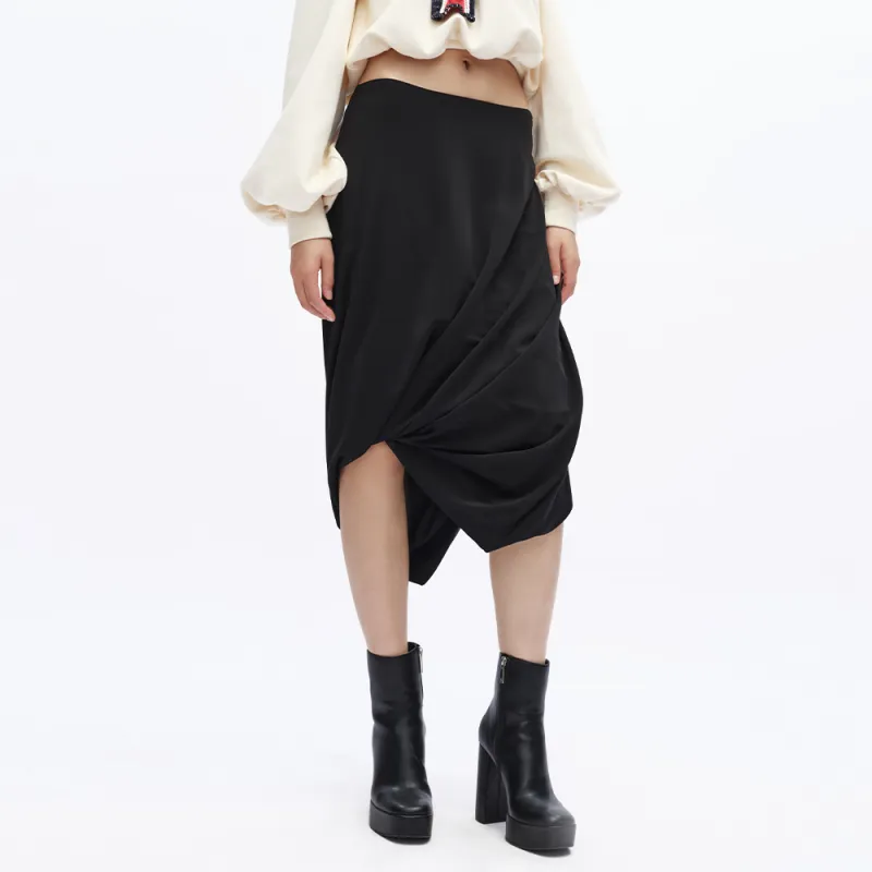 UOOYAA Casual Long Skirts Women's Black-2