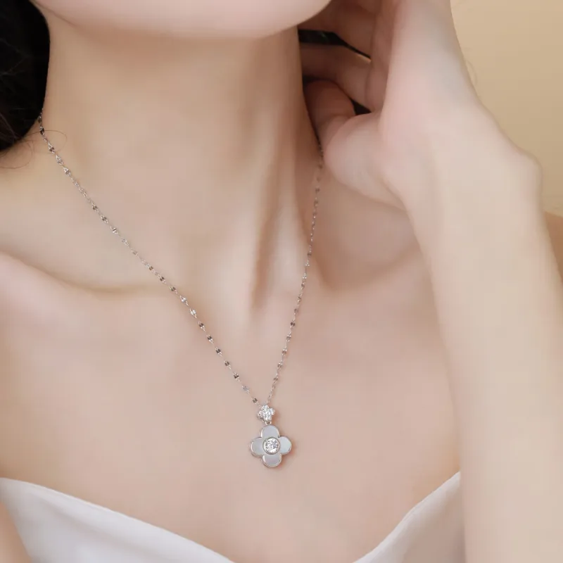 PIARA S925 Silver Necklaces Women's-2