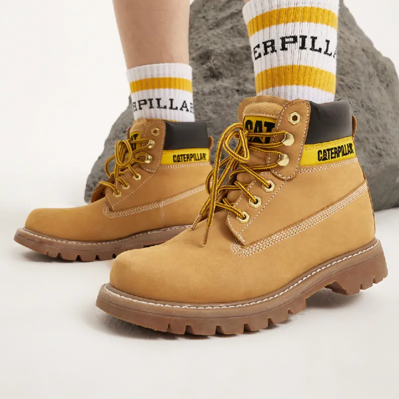 CAT Colorado Series Short Outdoor Boots Women's Yellow-5