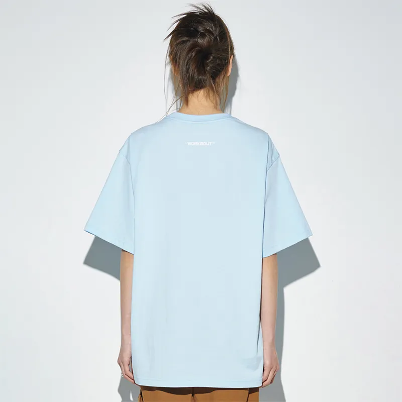 WORKSOUT Drop Shoulder Sleeve T Shirt Unisex-2