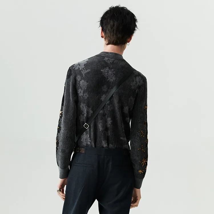 DAVID NAMAN Sweaters Men Gray-3