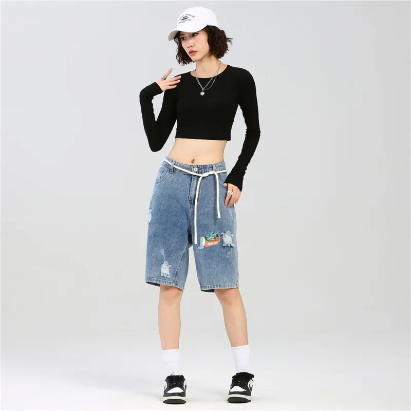 Unite Life HOODS Denim Shorts Unisex-3