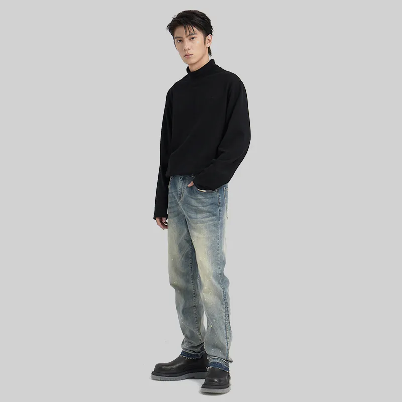 UNKNOWTAL Jeans Unisex Washed Blue-7