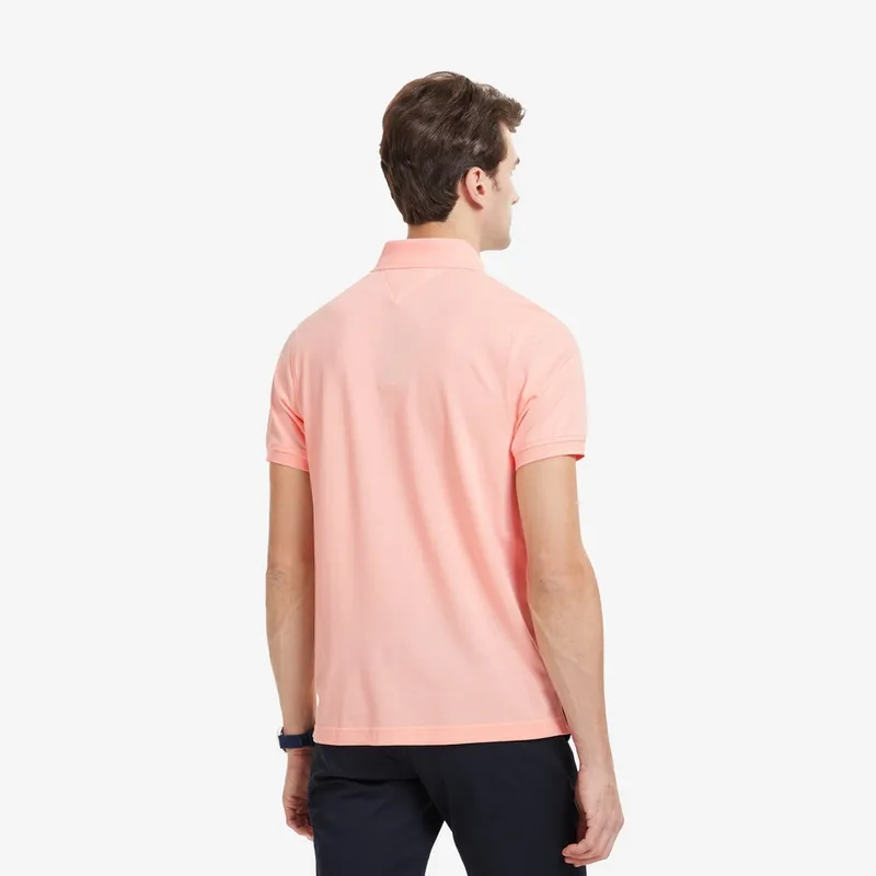 Tommy Hilfiger 1985 Series Polo Shirt Men's Light Orange Red-3