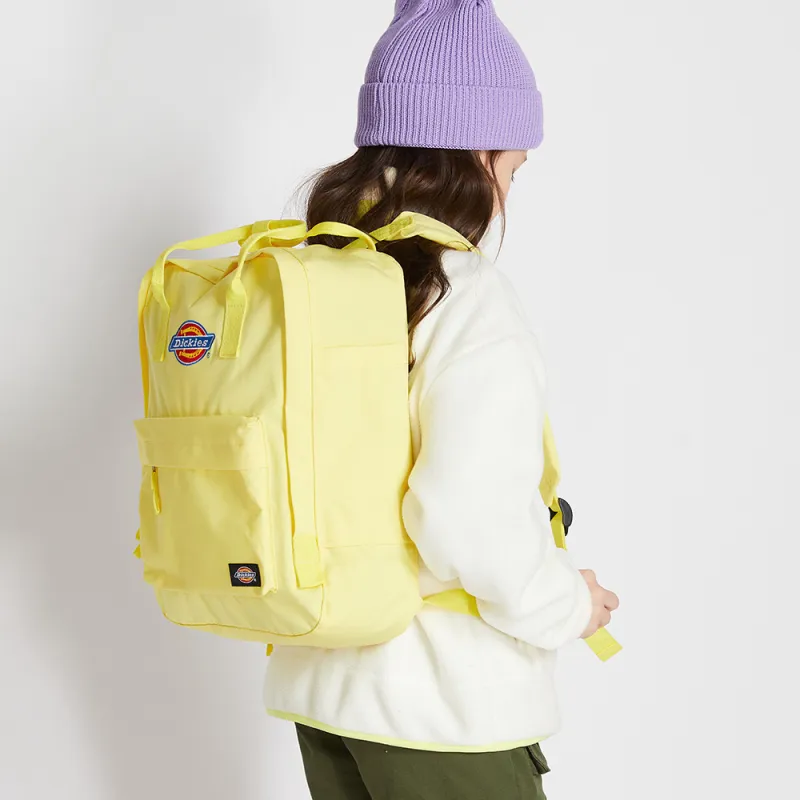 Dickies Polyester Laptop Backpack Large Size Women's Lemon Grass Yellow-3
