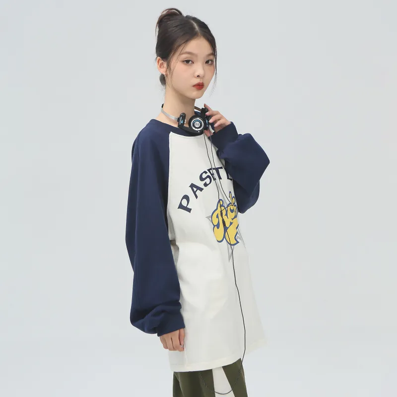 PASET Straight Long Sleeved T Shirt Unisex-3