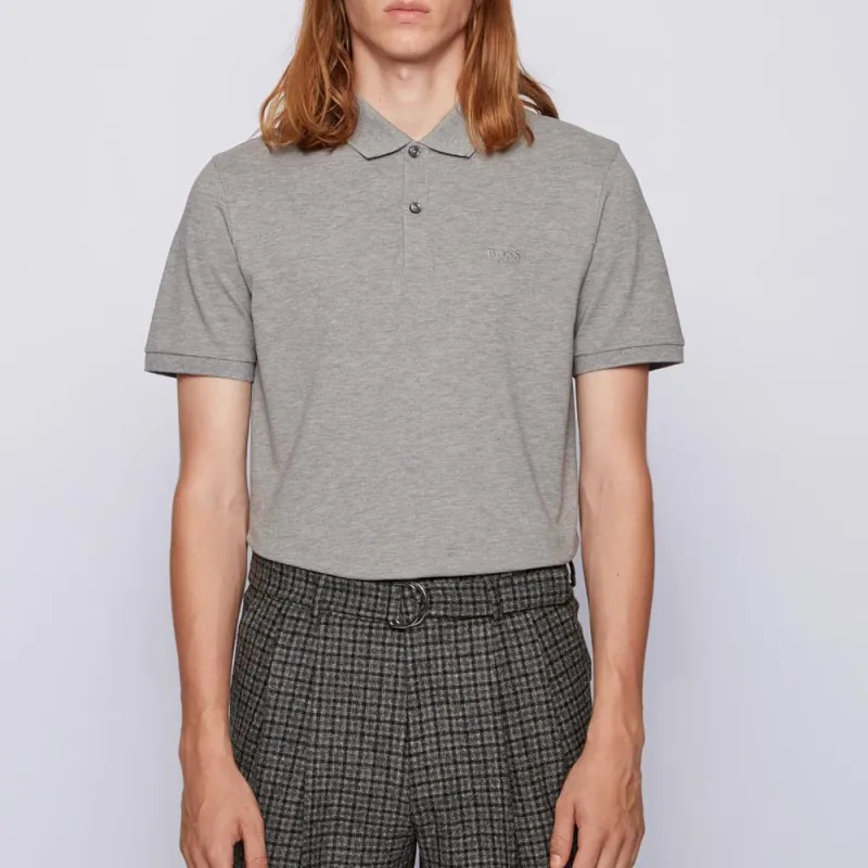HUGO BOSS Polo Shirts Men Light Gray-1