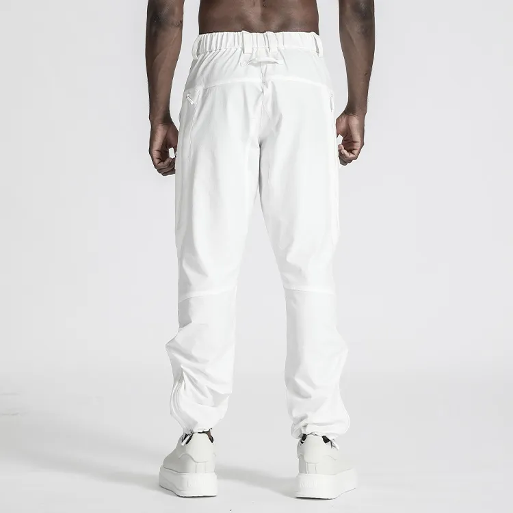 NORVINCY Western Outdoor Trendy Solid Color Cargo Pants Unisex-8