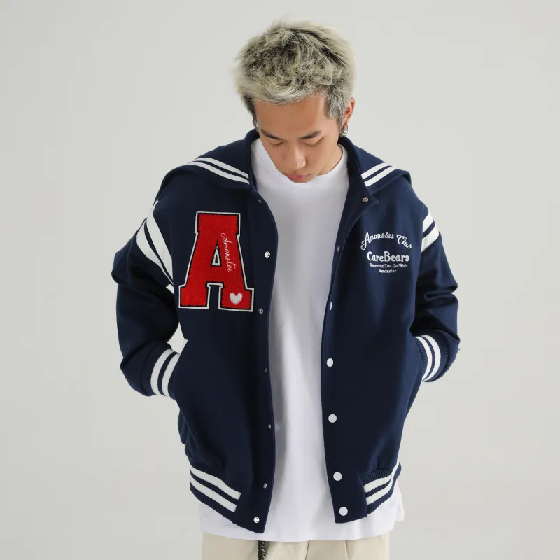 Carebears X AMONSTER Jackets Unisex Navy Blue-2
