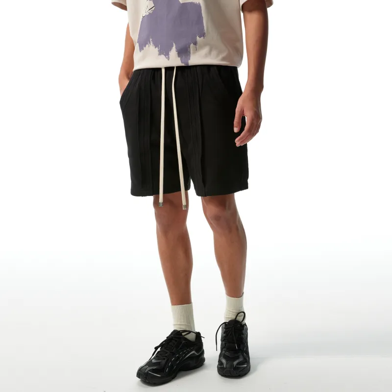 B.X Casual Shorts Unisex Black-3