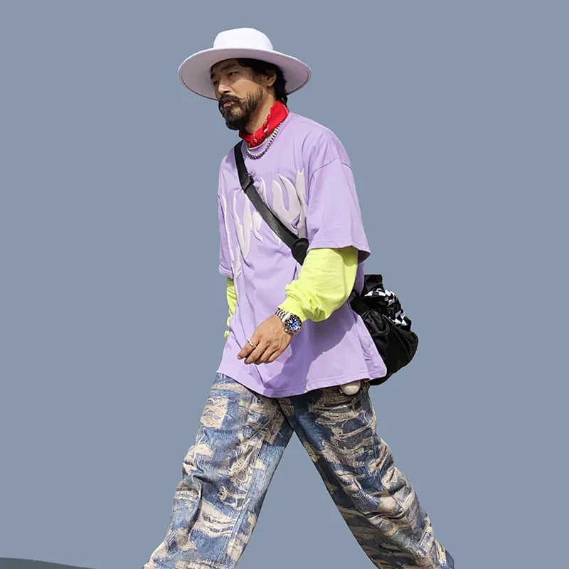 LVXWA T Shirt Unisex Light Purple-4