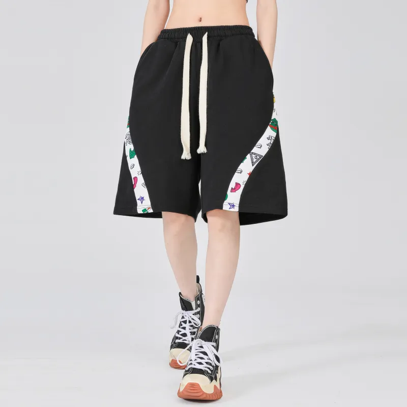 Pepe The Frog Casual Shorts Unisex Black-3