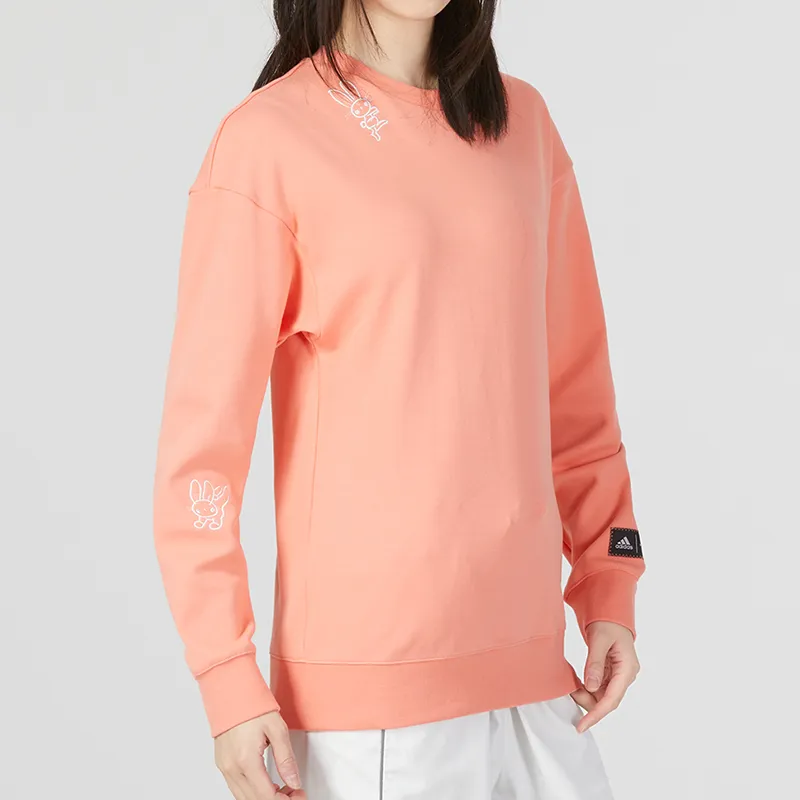 Adidas CNY Sweatshirt Women's Orange Red-2