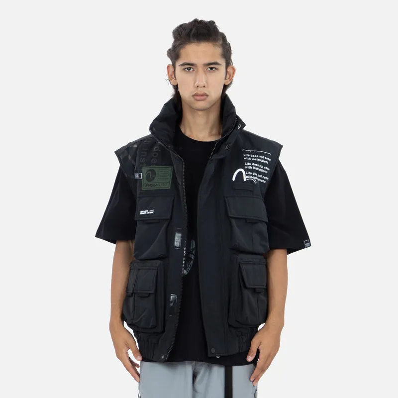 EVISU Vests Men Black-2