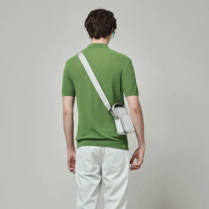RARE Polo Shirt Short Sleeved T Shirts Men's Green-4