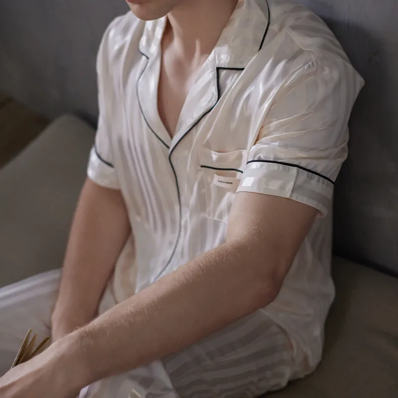 Same Language Men Pajama Sets-1