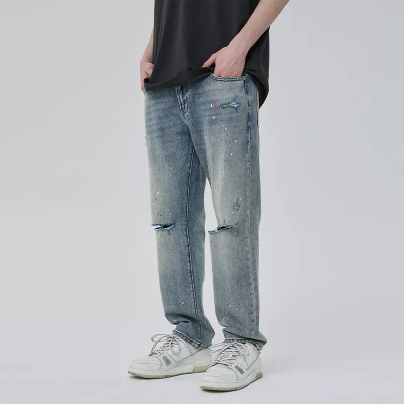 CLIMAX VISION Jeans Unisex Washed Blue-3