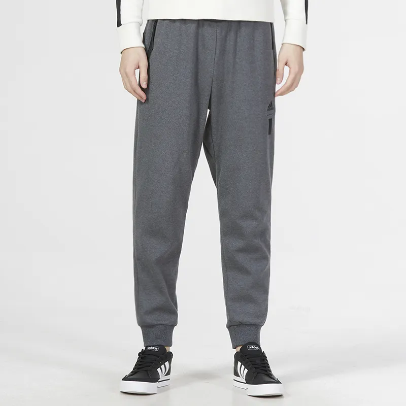 Adidas Knitted Sweatpants Men Dark Gray-3