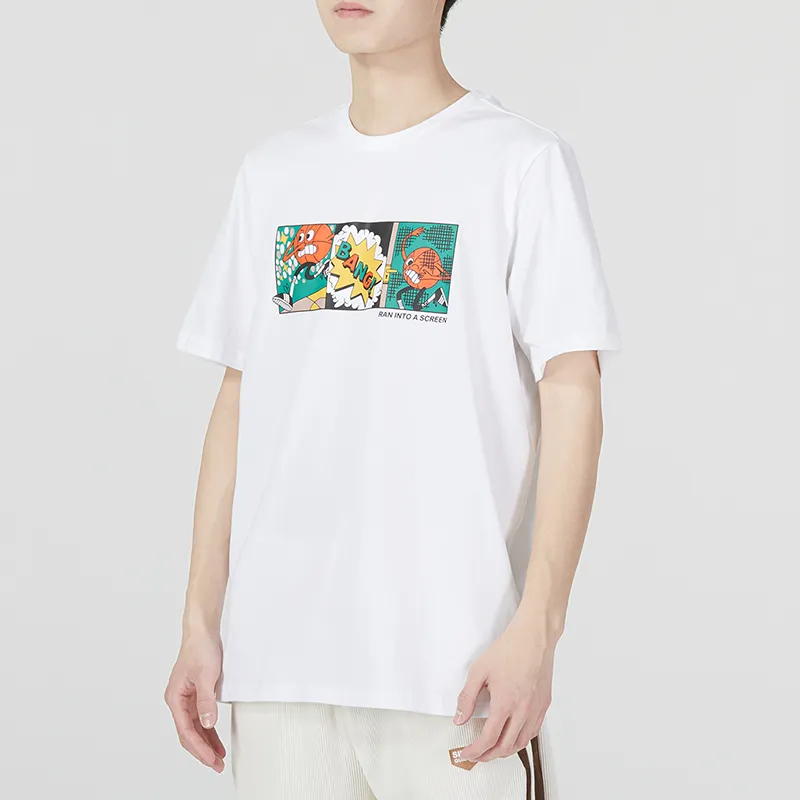 Adidas T Shirts Men White-4