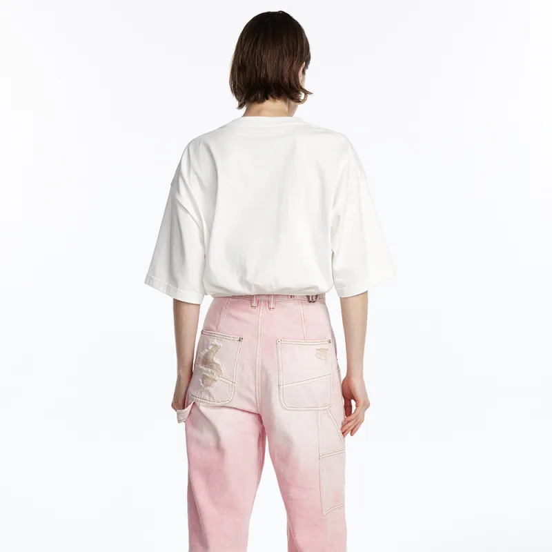 UOOYAA LOVE 50% Capsule Series Crop Tops Women's White-2