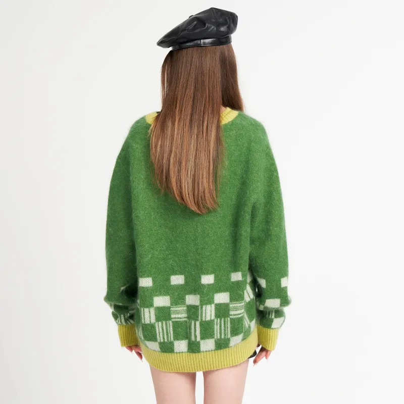 Valeria Obbaco Cashmere Sweater Unisex Green-2