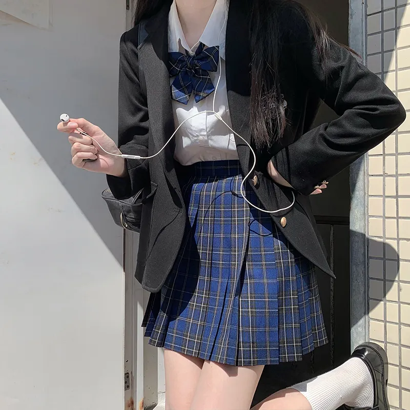 Tokyo Season Casual Short Skirts Women's Green Vine High School Plaid Skirt-42