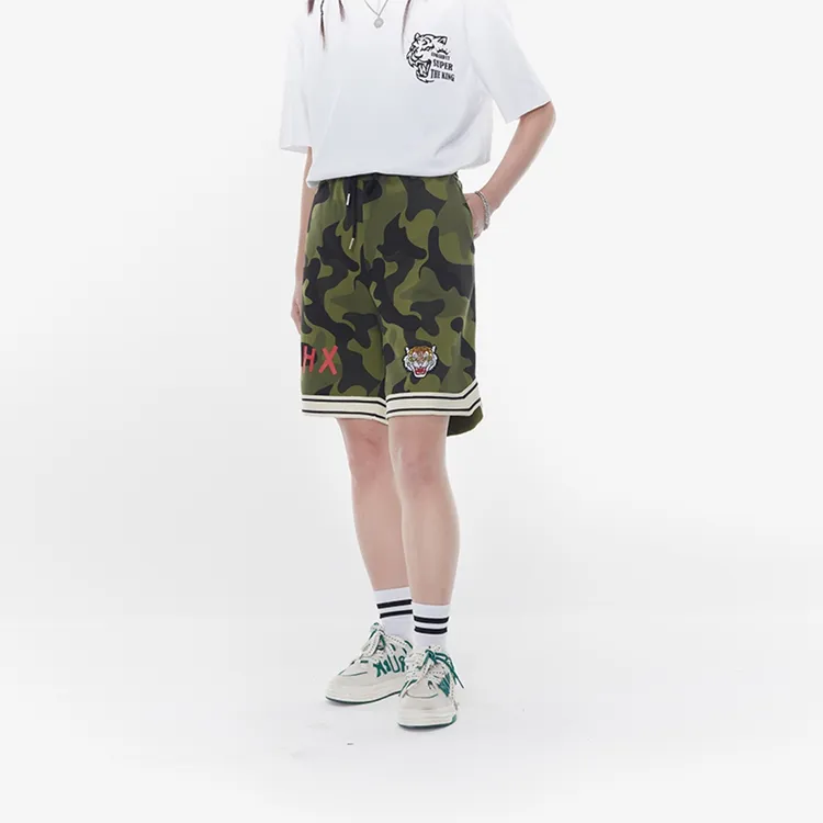 ED HARDY X Casual Shorts Unisex Army Green-5