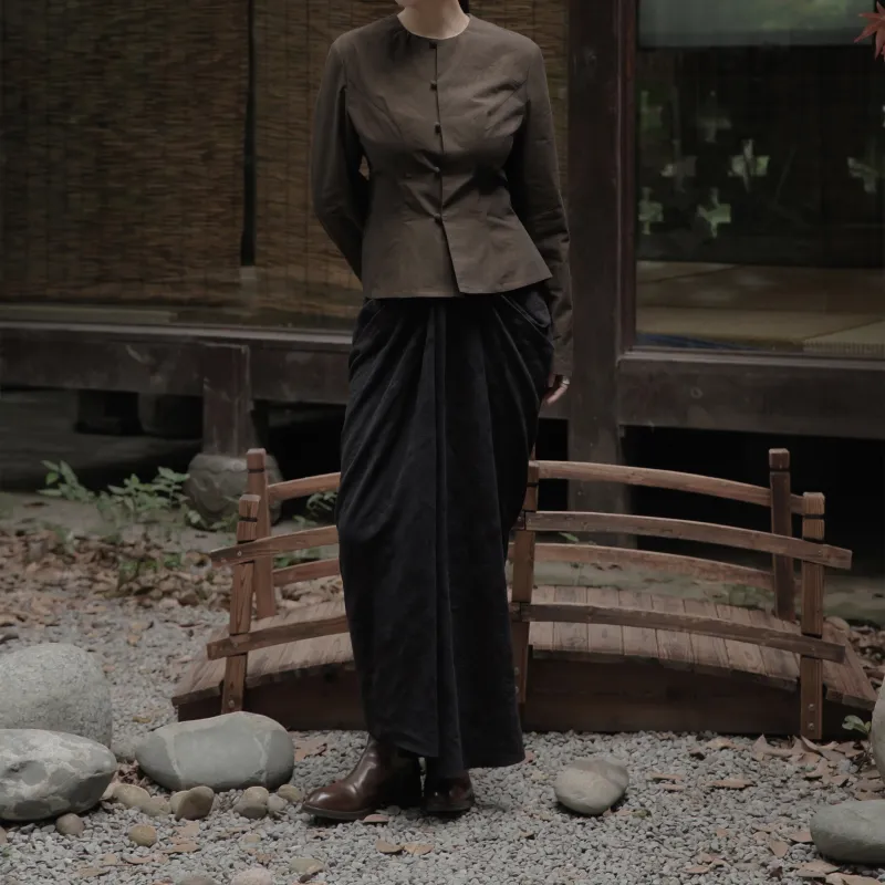 HEYMARKET Casual Long Skirts Women's Black-6