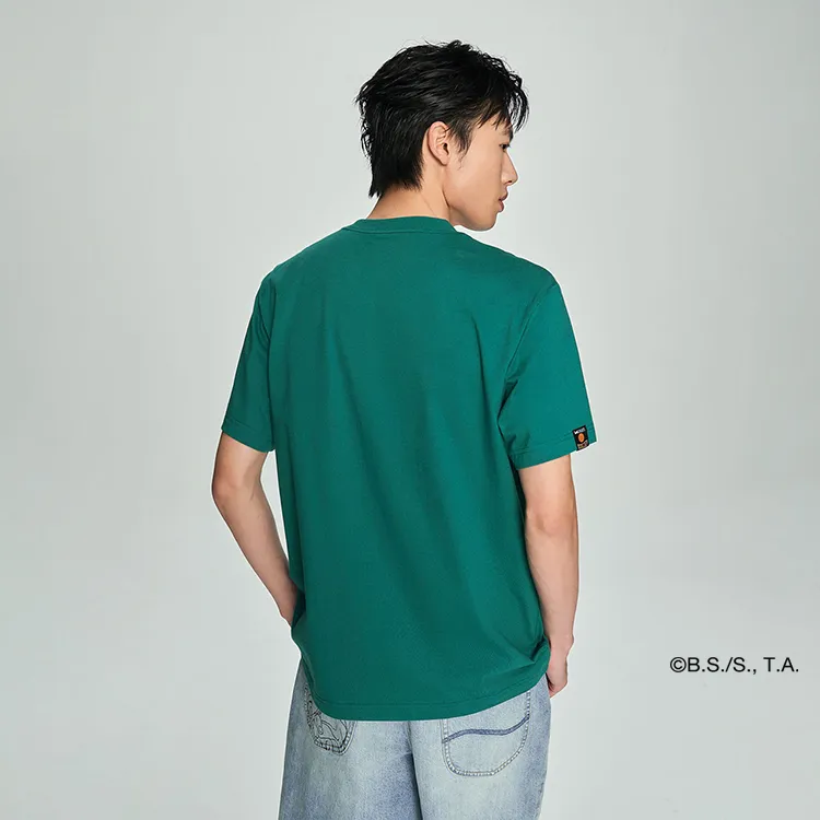 Lee x LONGZHU LIANMINGKUAN SS23 T Shirt Men's Turquoise-4