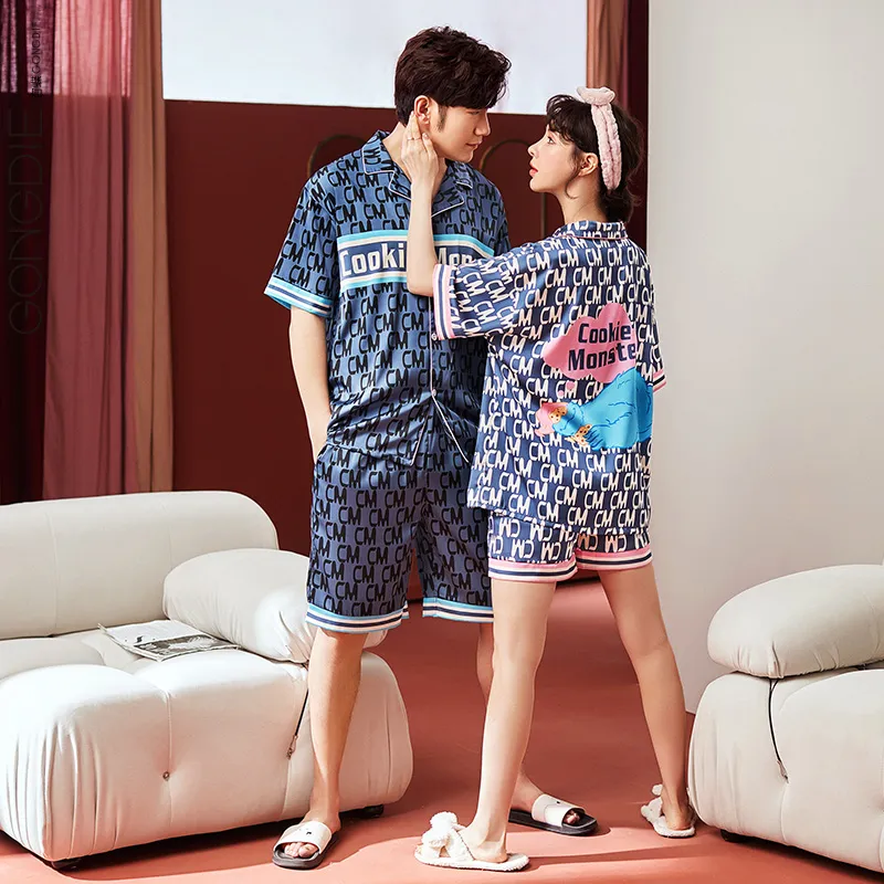 Gongdie x SESAME STREET Pajama Set Unisex Blue Gift Box Set-5