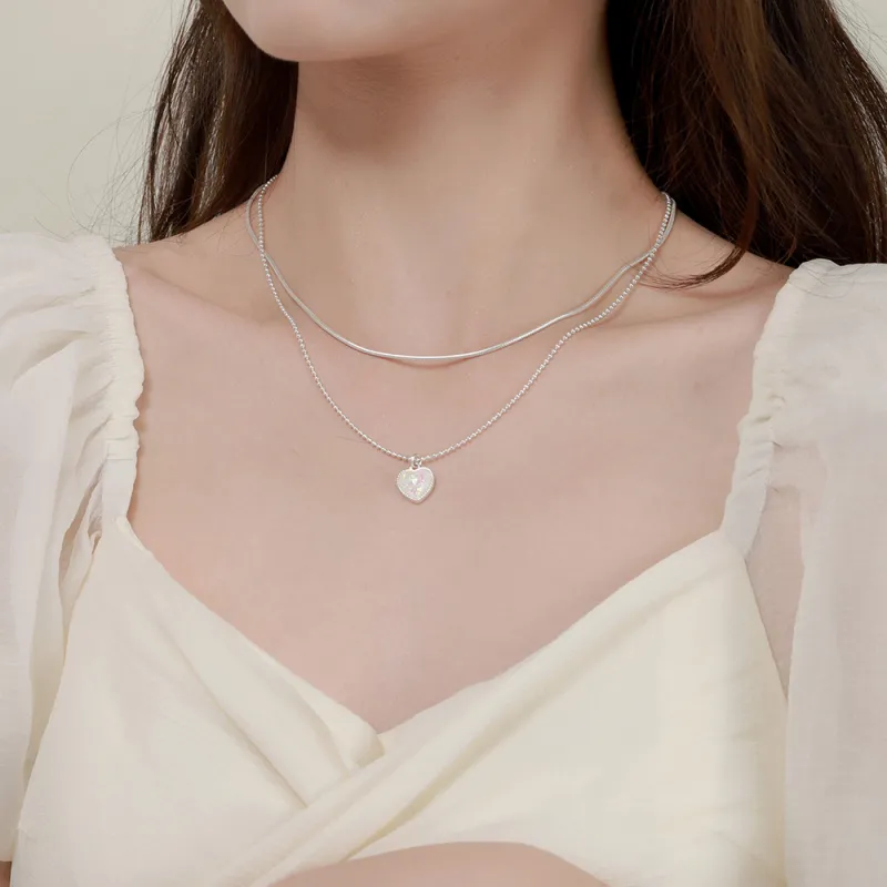 CLARKIA FLOWER S925 Silver Necklaces Women's-1