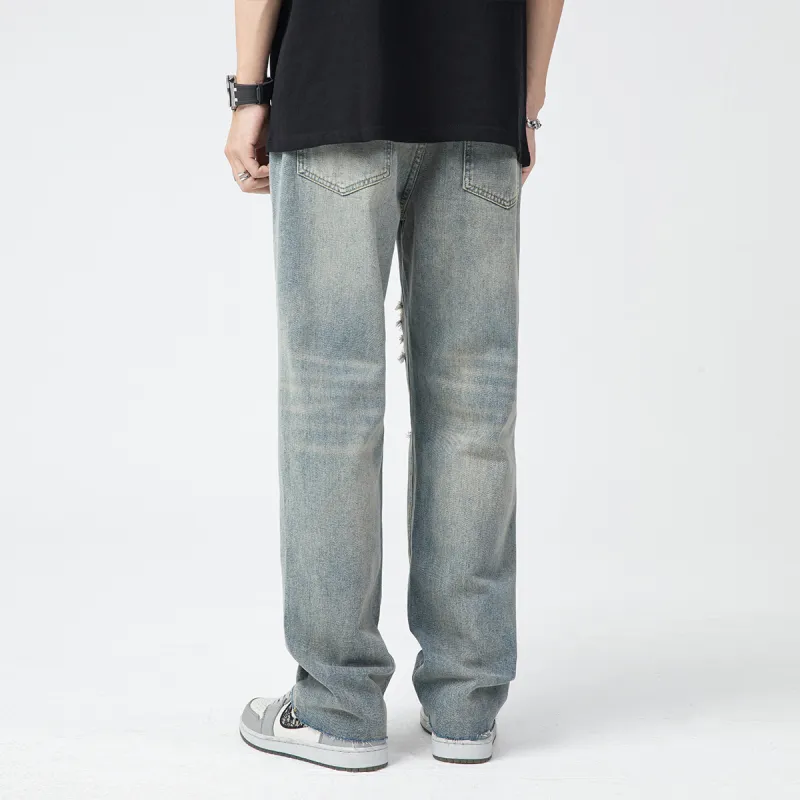 Jaslcs Straight Jeans Unisex Vintage Blue-3