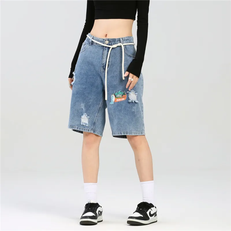 Unite Life HOODS Denim Shorts Unisex-4