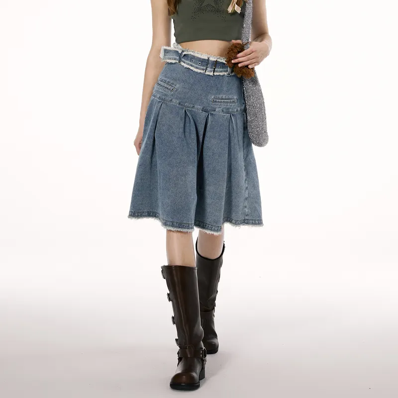 I'M ONE Denim Short Skirts Women's-3