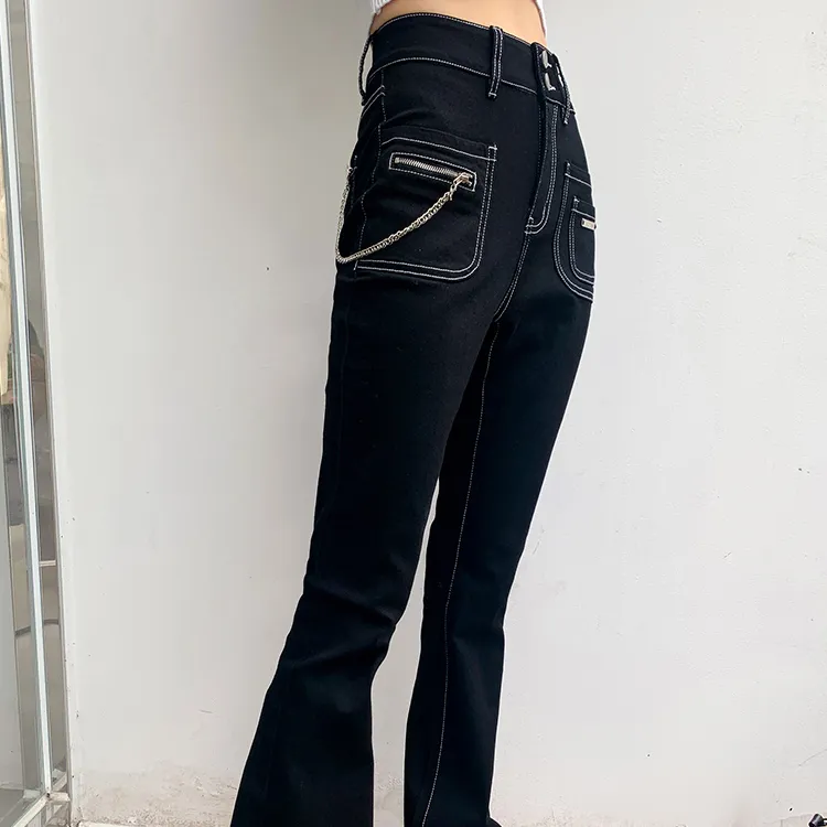 MacyMccoy Straight Jeans Women's Black-5
