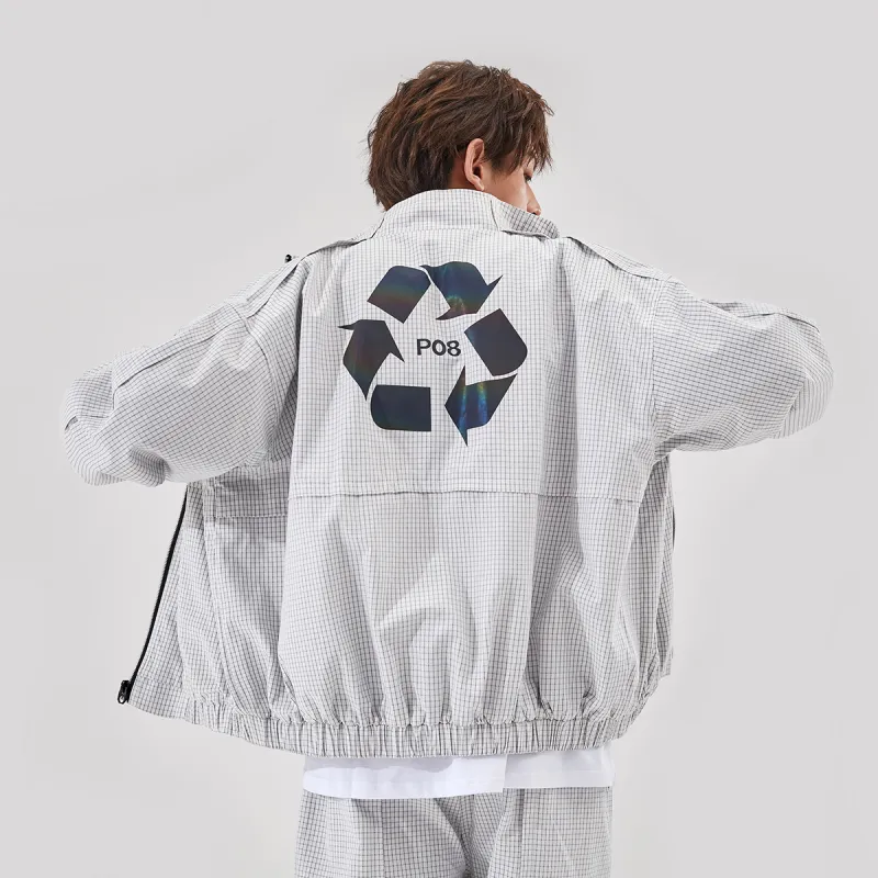GUKUUL Loose Fit Jacket Unisex White-5