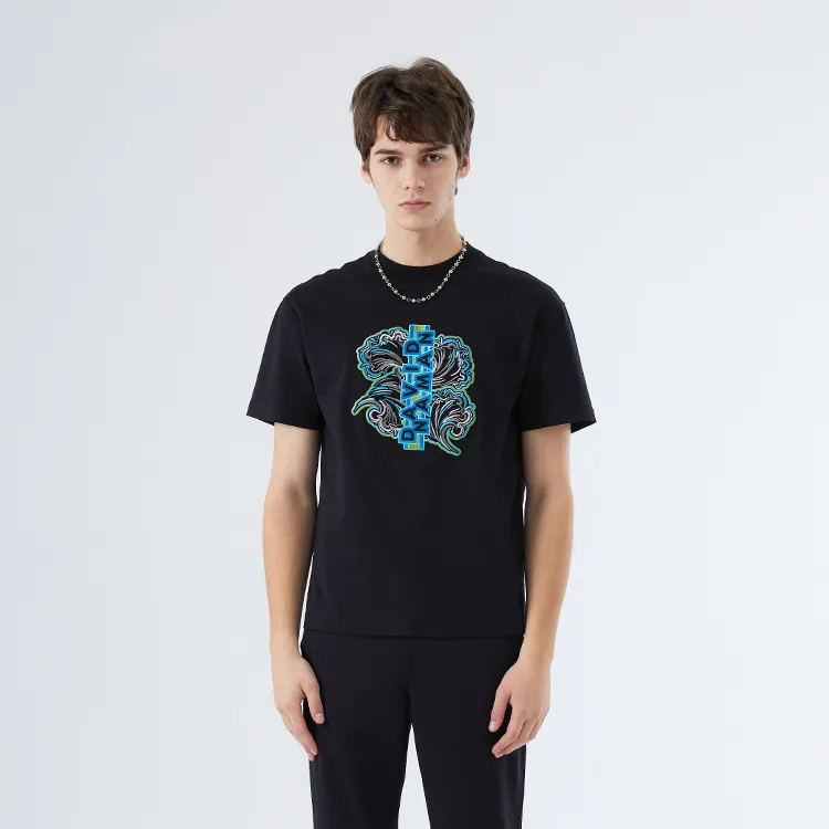 DAVID NAMAN T Shirts Men Black-2