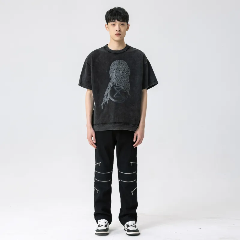 XINYINSU Jeans Unisex Black-6