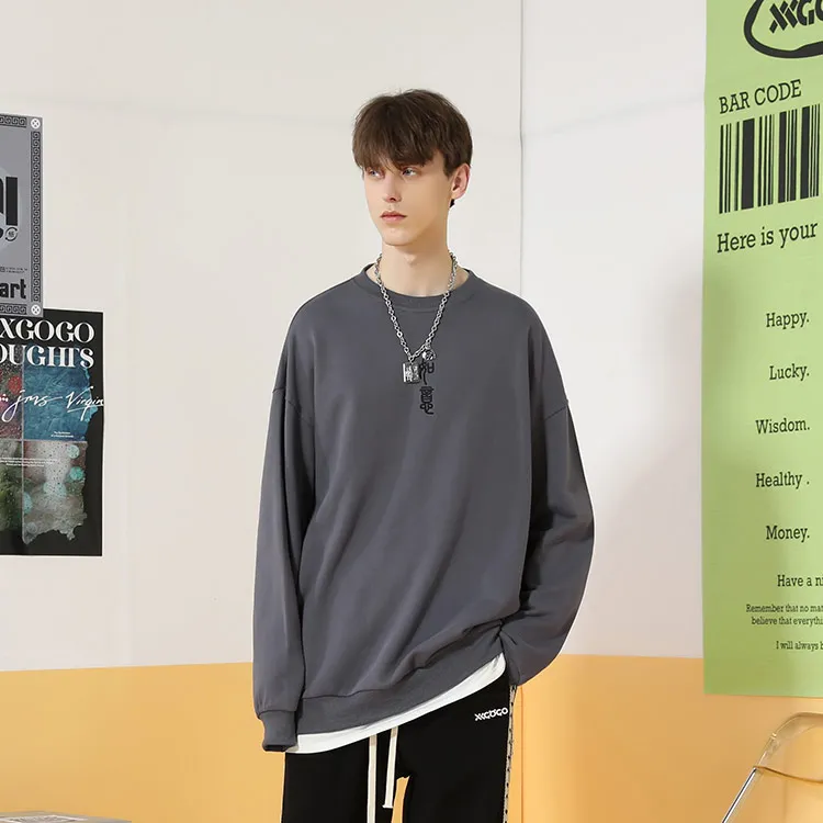XXGOGO Sweatshirts Unisex Dark Gray Blue-2