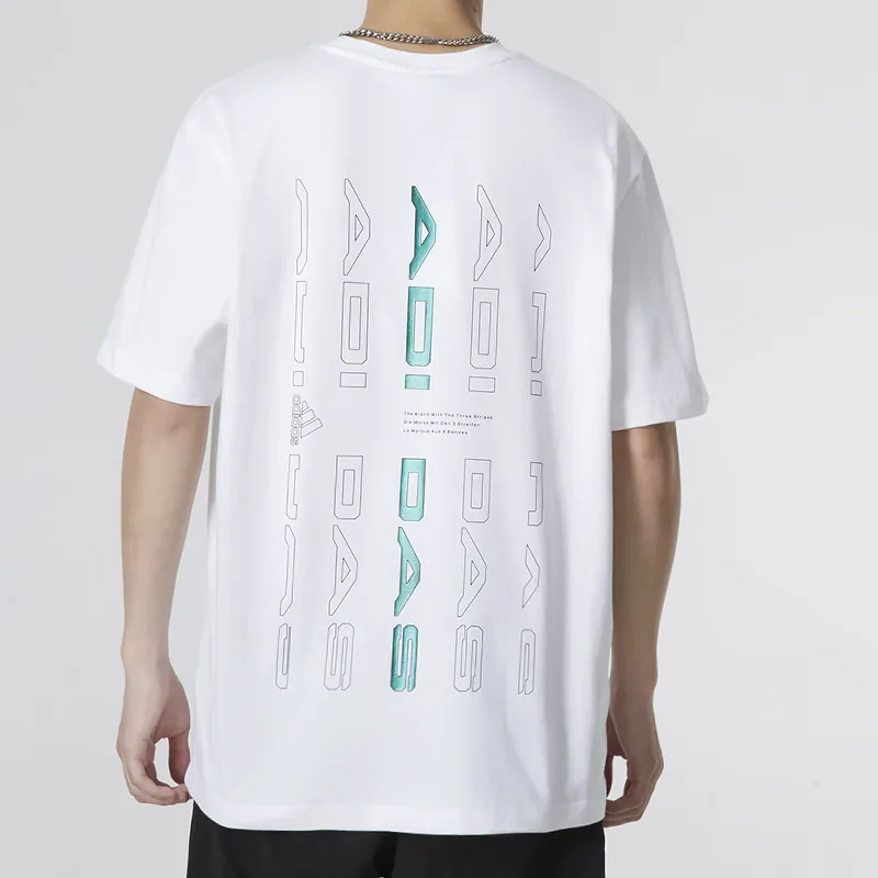 Adidas T Shirts Men White-3