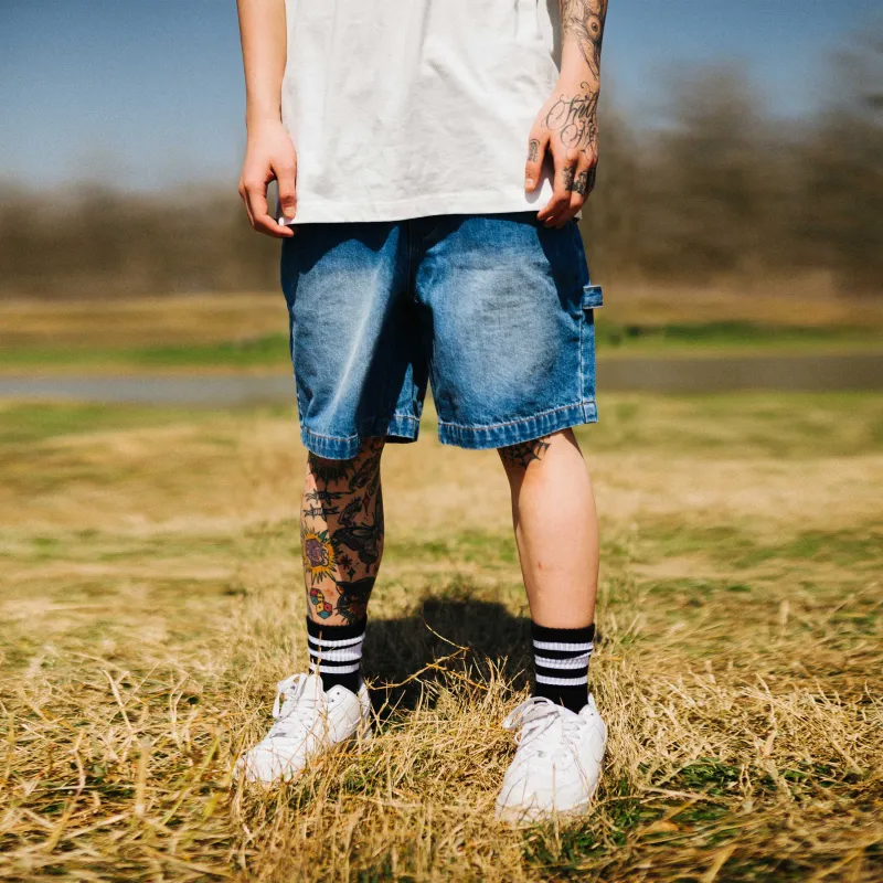 BURNIN Denim Shorts Unisex-3
