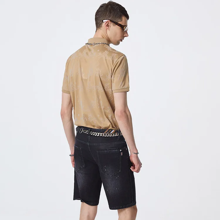 DAVID NAMAN Polo Shirts Men Khaki-3