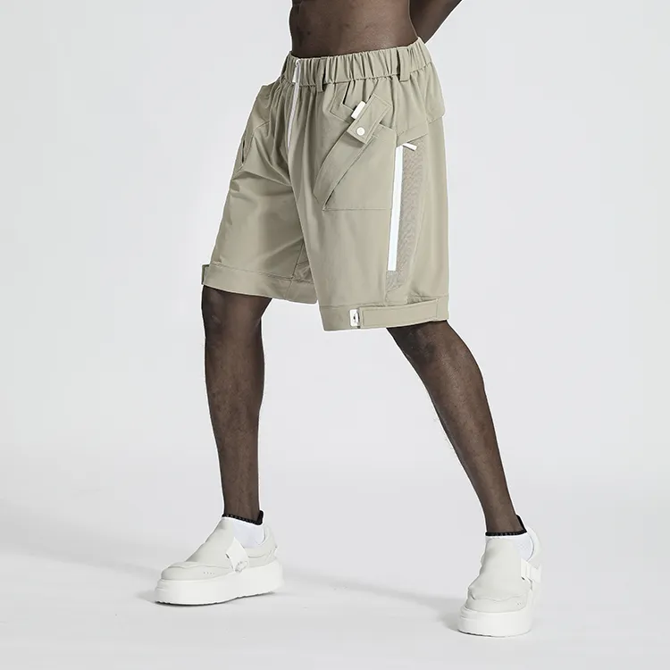 NORVINCY Urban Techwear Magnetic Buckle Cargo Shorts Unisex-19