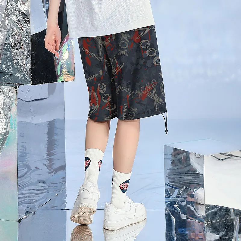 SANSYAS Casual Shorts Unisex Black-5