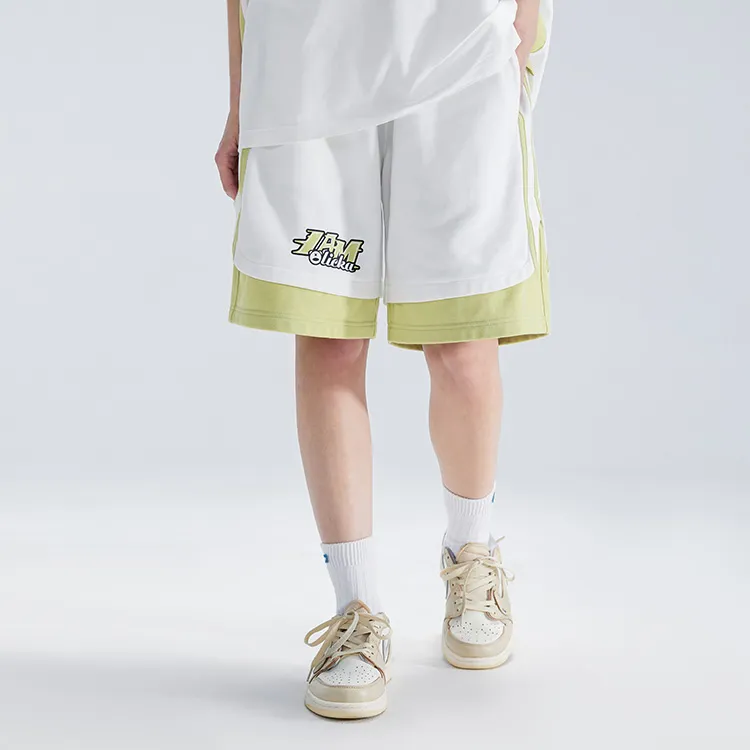 LAMLICKA Sports Shorts Unisex White-4