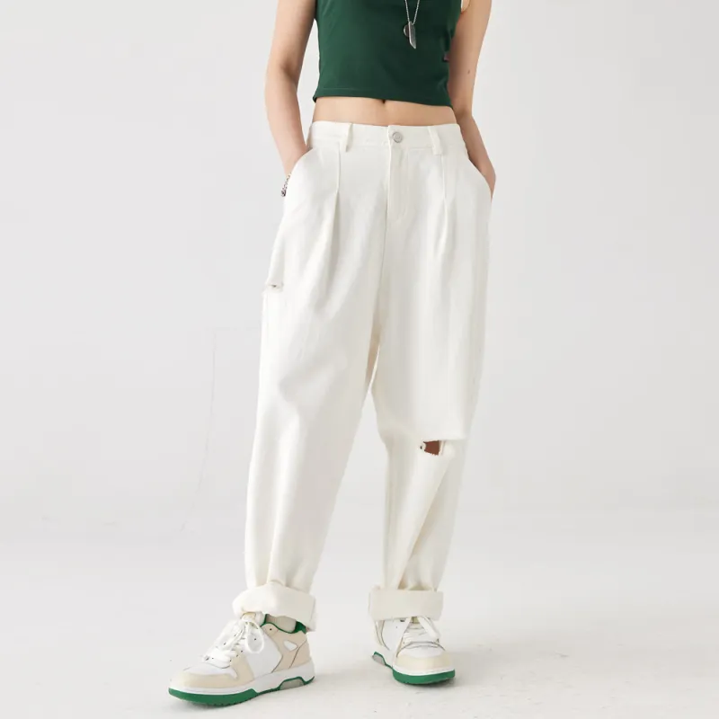 TURN SIGNAL Casual Pants Women's White-2